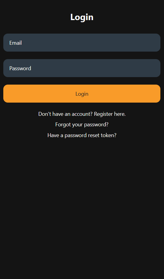 Login Screen